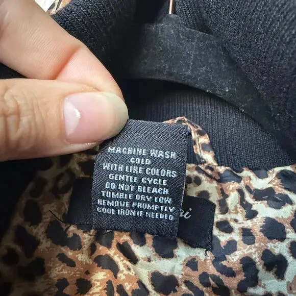 Anna Cai Leopard Print Puffer Jacket Size M - Picture 6 of 6